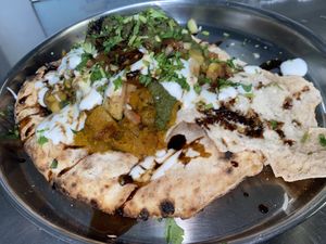 Vegan Bunny Chow (everything from the thali in a sourdough bowl)  at Thali in Reno