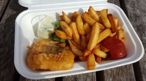 Nish and chips at Patty&Franks in Bexhill