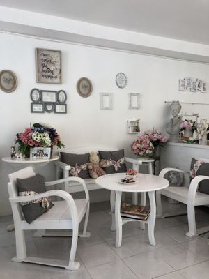 Inside cafe at My Home Cafe & Vegetarian in Chiang Mai