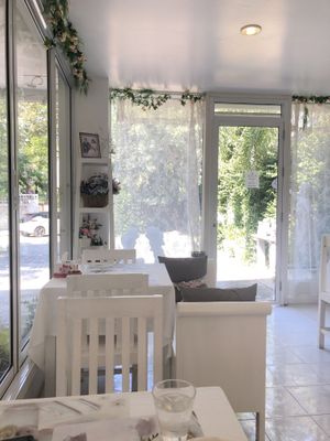 Inside cafe at My Home Cafe & Vegetarian in Chiang Mai