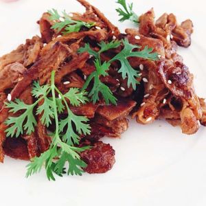 Fried Shiitake mushroom with Soy sauce at My Home Cafe & Vegetarian in Chiang Mai