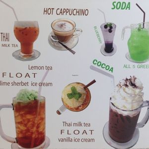 Beverage Menus at My Home Cafe & Vegetarian in Chiang Mai