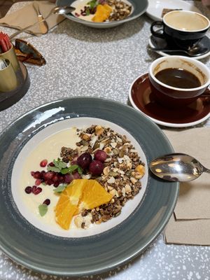 The granola bowl made vegan  at Brother Hubbard - North in Dublin