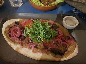 Flatbread 

#vegan main course. Da best of da lot at Brother Hubbard - North in Dublin