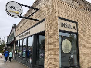 Modern restaurant for the north woods at Insula in Ely