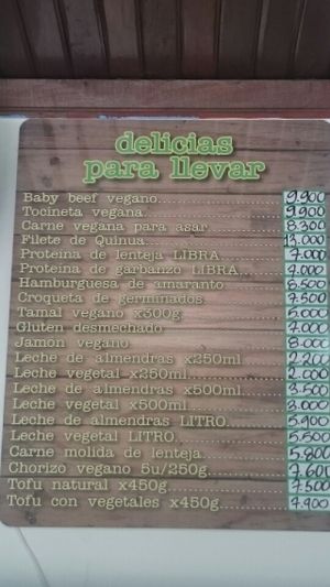 delicias para llevar at Ginkgo Restaurante in Medellin