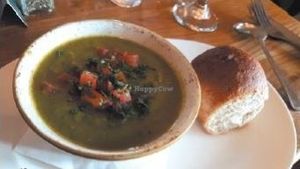 Vegan soup at The Perch in Oxford