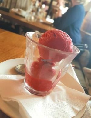 Vegan Sorbet at The Perch in Oxford