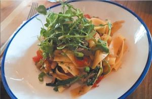 Vegan Pasta at The Perch in Oxford