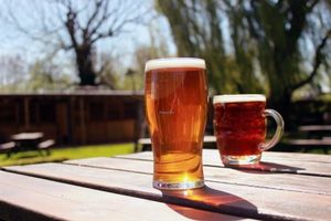 Beer at The Perch in Oxford