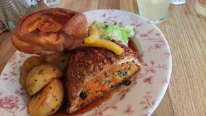 Sunday Roast, squash wellington at The Perch in Oxford