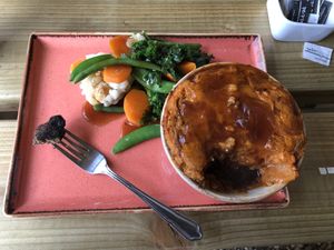 Quinoa and lentil cottage pie  at The Gardener's Arms in Alderton