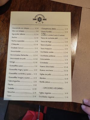 Carta at Las Mañanitas  in Potes