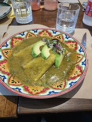 Enchilada vegana at Las Mañanitas  in Potes