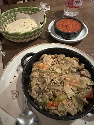 Fajitas (sauce on the side)  at Las Mañanitas  in Potes