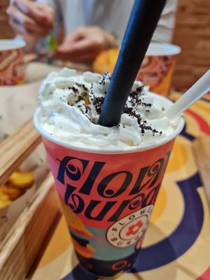 Oreo milkshake at Flower Burger in Monza