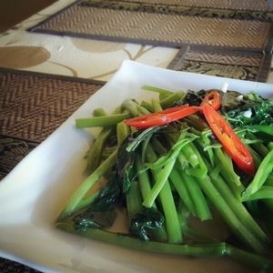 morning glory  at D.D Samui Vegan Restaurant in Koh Samui