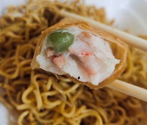 Sausage roll at Yu Hui Vegetarian Stall  in Central Singapore