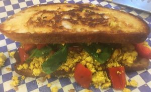 Vegan Breakfast Melt at Hettie's Delites in Rochester