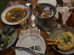   at Milos Taverna in Crete