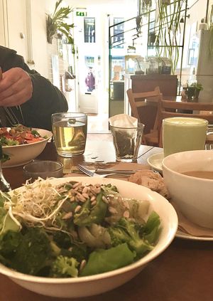 Super yummy salad in a bright, beautiful space! at SLA - Utrechtsestraat in Amsterdam