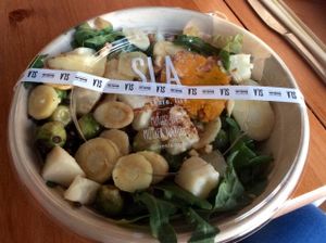 Roasted autumn veggies - to go at SLA - Utrechtsestraat in Amsterdam