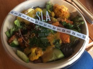 Indian tempeh bowl - to go at SLA - Utrechtsestraat in Amsterdam