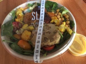 Sweet potato falafel salad at SLA - Utrechtsestraat in Amsterdam