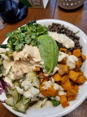 Combined my own salad bowl at SLA - Utrechtsestraat in Amsterdam