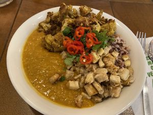Indian dahl: tasty and mild  at SLA - Utrechtsestraat in Amsterdam