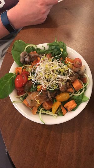 Oregano & Lemon salad with Mushrooms at SLA - Utrechtsestraat in Amsterdam