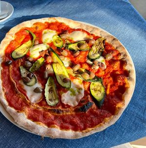 Vegan pizzaa #Veganuary at Desenzanino in Desenzano Del Garda