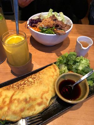 Banh xeo chay - Veganer Pfannkuchen  at Vi Pho in Frankfurt