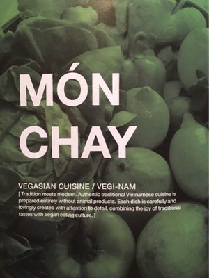 Vegan vibes from menu  at Vi Pho in Frankfurt