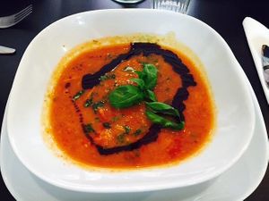 Tomatensuppe at Tutgut Kueche in Mannheim