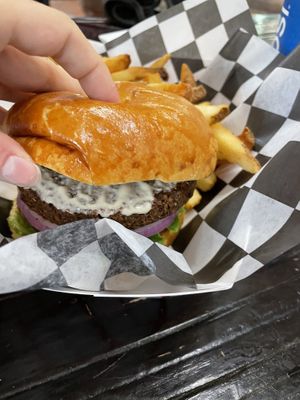 Falafel Burger at The Burger Shack in Chantilly