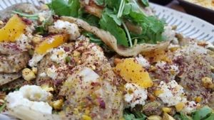 Fresh Fennel, Pistachio & Orange Salad at Zest in North West London