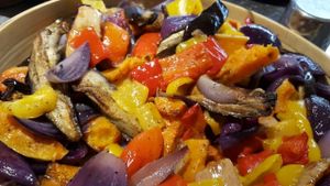 Vibrant Roast Vegetable Salad (vegan) at Zest in North West London