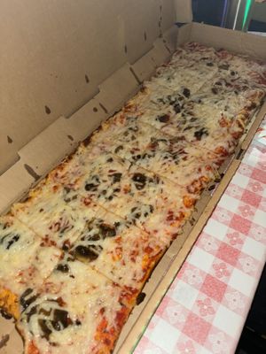 large vegan cheese and mushroom   at Tampa Pizza Company in Tampa