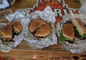 Veggie burgers at PJ's Grill in Carson