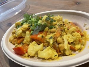 Curry in a hurry. Yummy but small  at Organika Kitchen in Southport