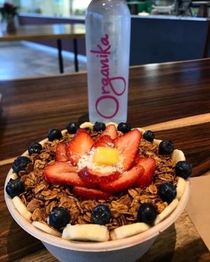 Acai bowl at Organika Kitchen in Southport