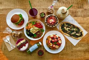 Variety of lunch and dinner selections at Organika Kitchen in Southport