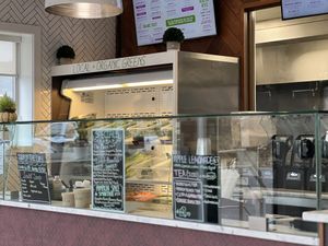 Ordering counter   at Organika Kitchen in Southport
