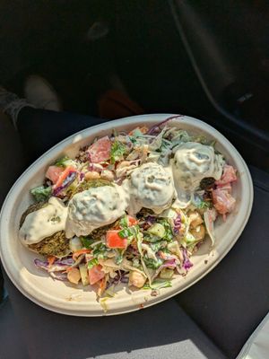 Mediterranean bowl at Organika Kitchen in Southport