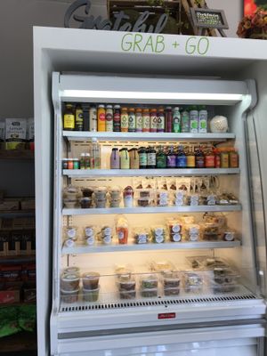 Grab & go counter  at Organika Kitchen in Southport