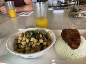 Chick peas #Veganuary at Yardie Spice in Homestead