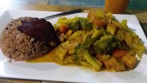 Curry vegetables and tofu at Yardie Spice in Homestead