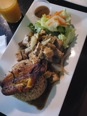 Jerked Tofu at Yardie Spice in Homestead