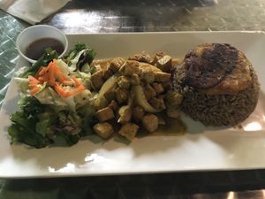 Curry Tofu (Vegan) at Yardie Spice in Homestead